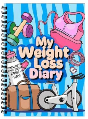 Viktnedgångsjournal 12 Veckors Träningsdagbok | Bärbar Dagbok För Kost Träning Måltider Gym Wellness Löpning