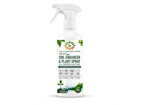 BoON Seaweed Ready to Use Spray 500ml | Liquid Plant Fertiliser with Plant Extract | No Mixing Required Plant Food | Indoor & Outdoor Plants, Flowers, Herbs & Garden
