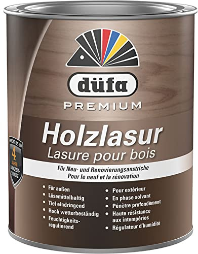 düfa Premium Holzlasur KIEFER 750ml Holzbeschichtung Schutzanstrich Holzschutzlasur │ für Holzelemente im Außenbereich