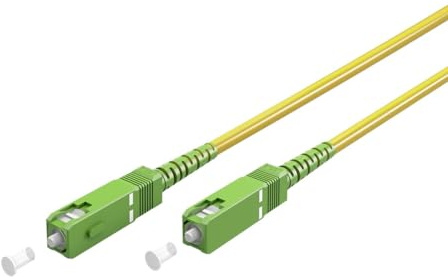 CABLEPELADO Cable fibra optica para router | Latiguillo Monomodo Simplex | FTTH - 9/125 OS2 - SC/APC-SC/APC | Compatible con Orange, Movstar, Vodafone, Masmovil, Yoigo y Jazztel | 10 Metros