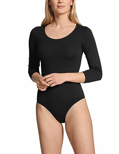 CALIDA Natural Comfort Body, 3/4-Arm Damen, mit DREI Druckknöpfen zu öffnen
