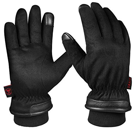 OZERO wasserdichte Winterhandschuhe Skihandschuhe Motorradhandschuhe: Touchscreen Handschuhe Thermo Gloves für Herren Outdoor