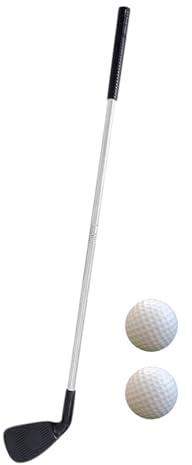 Hellery Mazza da Chipping da Golf con Asta in Metallo E 2 Palline, Wedge da Golf per Principianti, Ideale per Genitori E Figli, Bambini
