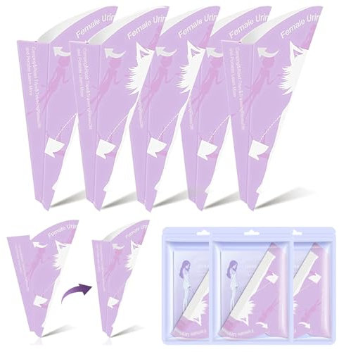 SXTDKMJ Urinella für Frauen Einweg, 40 Stück Papier Urinal Frauen im Stehen Pinkelhilfe Tragbares Urinella Trichter für Wandern Outdoor Aktivitäten Reisen Camping Zubehör