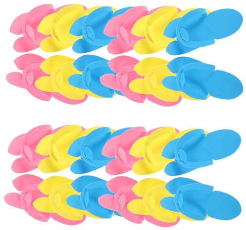 NOLITOY Pantofole 48 Paia Ospiti Usa e Getta in Eva Leggere e Antiscivolo Design Infradito Colore Casuale per Beauty Salons e Uso in Viaggio