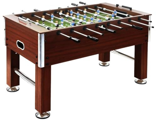 Refined Futbolín de Acero 60 kg marrón 140x74,5x87,5 cm