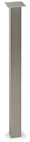 SOTECH 1 st Skrivbordsben vinkel 100 x 100 Höjd 1100mm rostfritt stål look höjdjusterbar Lastkapacitet 150 kg Stödben