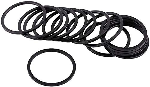 ANCLLO 10pcs 2mm Durable Aluminium Alloy Bike Bottom Bracket Flywheel Washer Spacer Black