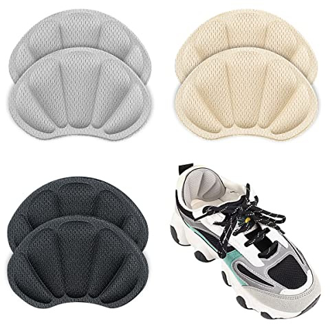 3 Pairs Heel Cushion Inserts Pads Heel Grips Shoe Pads for Men Shoes Comfort Thick Back Insoles Self-Adhesive Heel Cushion Anti-Slip Shoe Pads Sport Shoes Heel Blister Protectors for Women and Men