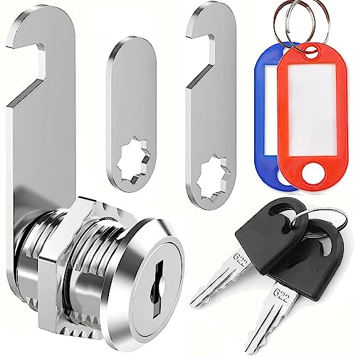 ZiYuya Cerradura de buzón con diferentes claves, Bloqueo del buzón Cerradura del armario Cerradura del Gabinete Dibujar bloqueo Cerradura de cámara Dresser lock Taquilla de muebles para puertas (20mm)