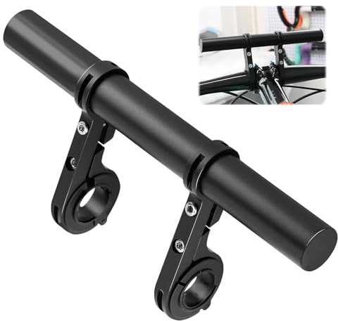 Extensor de Manillar de Aleación de Aluminio para Bicicleta y Motocicleta, Extensión de Manillar con Doble Soporte de Abrazadera, Diámetro de 22mm a 32mm