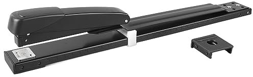 Hefter mit Großer Reichweite, 20 Blatt Kapazität, Schwarzer Broschürenhefter Zum Binden von Büchern, Broschüren, Broschüren