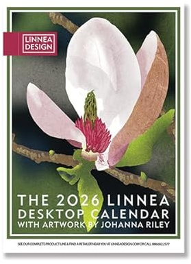 Linnea Design 2026 Desktop Calendar 5 x 7 Artwork by Johanna Riley