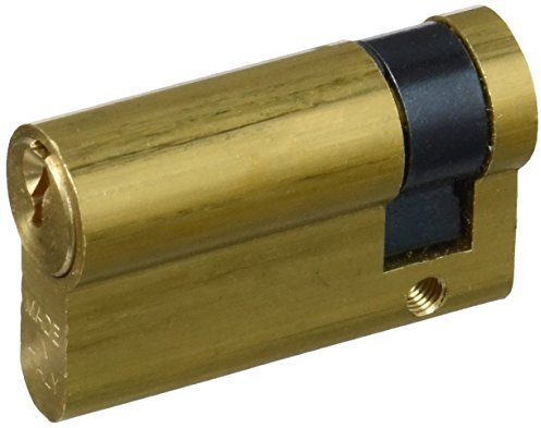 Cofan cilindro europeo medio llaves iguales | Medidas de 30/10 y 40/10 | Leva larga, color latón