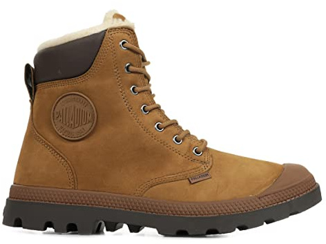 Palladium Pampa Sport Shearling Waterproof, Bottes & Bottines Classiques Mixte Adulte, (Marron Mahogany/Chocolate 728), 46 EU