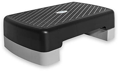 Tone Fitness Compact Aerobic Step Platform | Exercise Step, Black/Gray, Model: HHBA-TN001BK-2