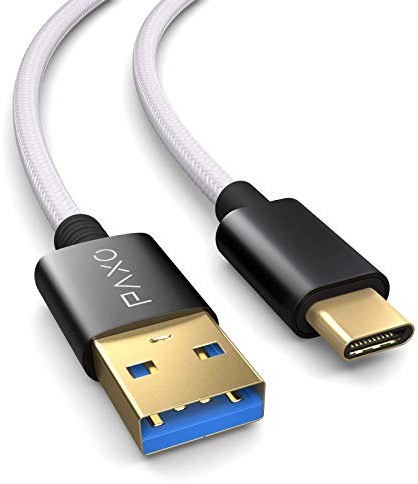 Compatible con PS5 controlador, C cable de carga, cable, 3m compatible con Sony Playstation 5, Microsoft Xbox Wireless Controller blanco