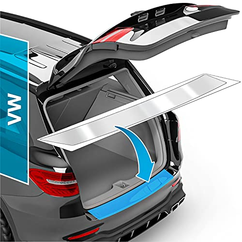 uProtect Auto Ladekantenschutz Folie für VW Tiguan 2 (II) AD1 I 2016-2024 - Stoßstangenschutz, Kratzschutz, Lackschutzfolie - Transparent glänzend Selbstklebend