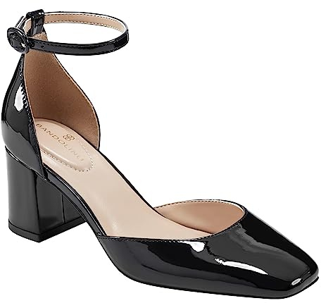 Bandolino Women's LETSADD Pump, Black Patent, 9.5
