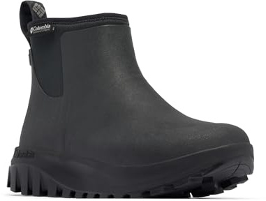 Columbia Women's Snowtrot Slush Snow Boot, Black/Sea Salt, 6 UK