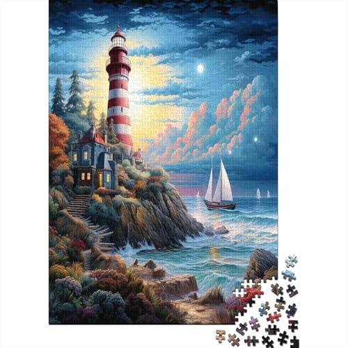 Leuchtturm 1000 Teile Puzzle Erwachsene Schwieriges Schwer Puzzle Für Erwachsene Und Kinder Ab 14 Jahren Puzzel 1000pcs (75x50cm) Klassisch Karton Jigsaw