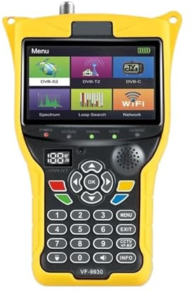 VF 9930 DVB-S2/T2 TV satellitare Finder Receptores De Tv HD Ricevitore Misuratore di segnale Test LCD da 4,3 pollici Alta sensibilità(VF9930 With CCTV)