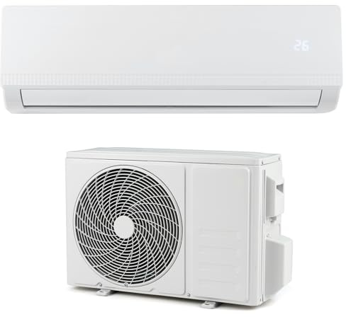 SOARS Split Condizionatore 9000 BTU Inverter R32 A++, Climatizzatore Eco, Riscaldamento/Raffreddamento/Deumidificazione, 7 Modalità, 8 Velocità del Ventilatore, Timer 24 Ore, Accessori Inclusi