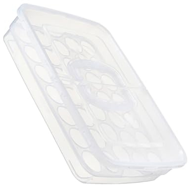 NOLITOY 1pezzi Portauova Contenitore Buona Qualità Portauova per Conservazione Alimenti Portatile per Frigo Bianco