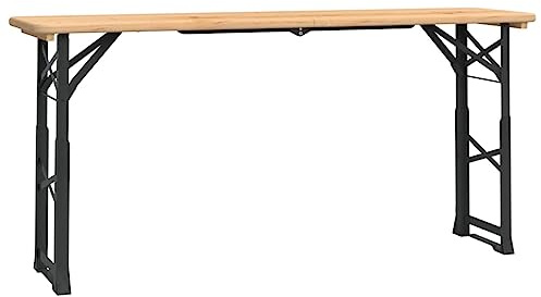 Mokuyary Table à bière Pliable 170x50x75/105 cm Jardin