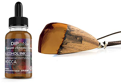 DIPON.DE HIGH PERFORMANCE LIQUIDS & PIGMENTS Mocca Alkoholtinte Alcohol Ink 20 ml für Epoxidharz Resin Petri Art Farbstoff Transluzent Epoxy