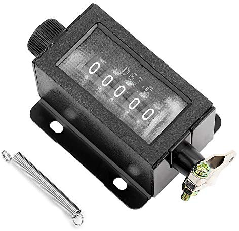5-siffrig mekanisk räknare 0-9999 återställbar manuell dragvräknare med fjäder digital display räknare