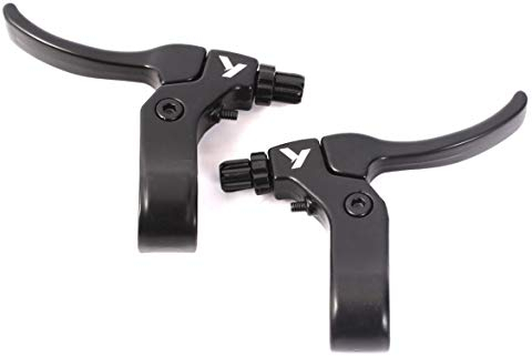 KHE Prism BMX Bremshebel PAAR 6061 Aluminium Kaltgeschmiedet 2-Finger schwarz