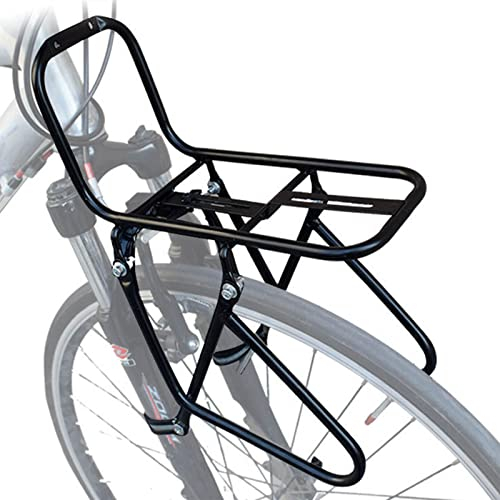Fahrrad-Frontträger, Gepäckträger Vorne, Bicycle Front Pannier Rack, Pannier Rack, Cargo Front Rack, Universeller Stahl Tragender Fahrrad-Frontträger for Mountainbikes, Rennräder, Falträder