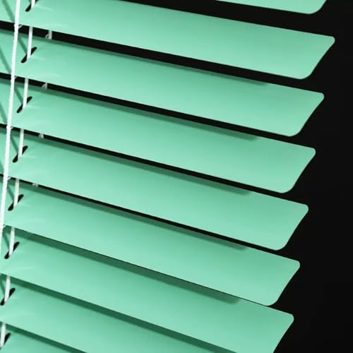 Tende Veneziane in Alluminio,Tenda Veneziana Orizzontali a Lamelle Da 25mm Per Finestre,Tende Alla Veneziana Decorative Interni Esterni,Verdi,Persiane Oscuranti,Impermeabili,W×H-50×140cm(20*55in)