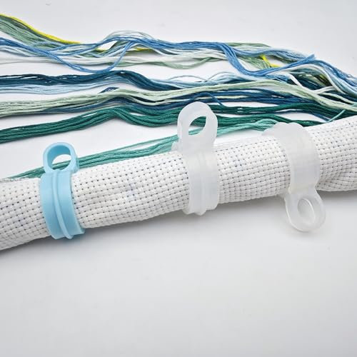 15PCS Cross-Stitch Roll Clip,Fabric Roll Clip,Large Sewing Clips,Sewing Fabric Fastener,Stitching Fabric Clamp,Cross-Stitch Accessories,3 Size
