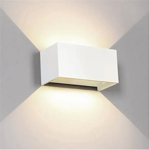 Voltix 24W Applique da Parete LED, IP65 Impermeabile, Applique da esterno Fascio Luminoso Regolabile, Lampada da Parete Interno/Esterno Casa e Giardino (Luce Naturale - 4000K, Bianco)