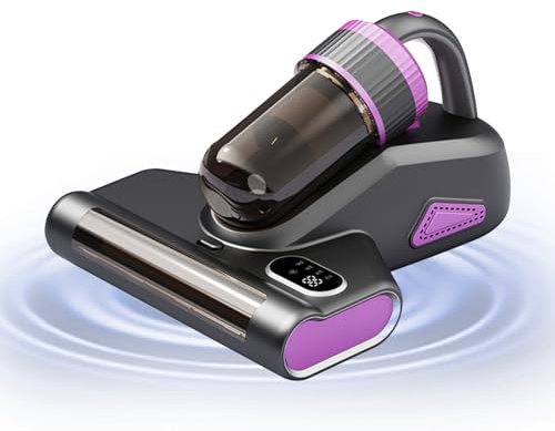 BUICXJKZ Milbensauger für Matratzen, Milbensauger mit UV-Licht 15Kpa Starke Absaugung, 500W Milbenstaubsauger mit LED-Anzeige, Matratzenreiniger für hygienische Reinigung, für Allergiker