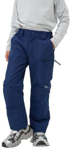 SMONTY Kids Convertible Trousers–Zip-Off Waterproof Pants for Boys & Girls, Ideal for All Seasons,Camping, Hiking & Travel