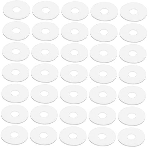 Amosfun 50 Piezas Arandelas De Fijación De Tornillos Arandelas De Vinilo Transparente Para Manijas De Puertas De Ducha Junta De Sellado Para Uso Baño
