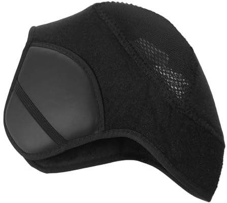 Garneck Couvre-Chef Thermique Coupe-Vent pour Casque Dur Doublure Intérieure Épaisse avec Protection Oreilles Bande Anti-Transpiration Respirante pour Cyclisme et Travaux Hiver