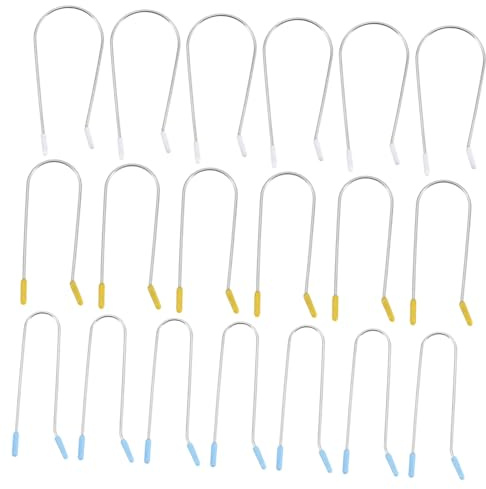 Beaupretty 48 Pièces 48 Pinces Métalliques de Remplacement pour Bigoudis Chauffants 1,9 CM, 2,54 CM, 3,81 CM Acier Inoxydable Résistant à la Chaleur Maintien Sûr et Antidérapant Kit 48 Pièces