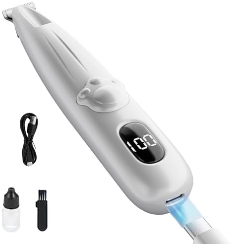 Máquina De Cortar El Pelo Para Gatos,Recortador Impermeable Y Recargable | Herramienta Para El Aseo Y Corte Del Pelo De Gatos,Para Las Patas Pequeñas Y Medianas, Los Ojos, Las Orejas, La Cara Y La Reg