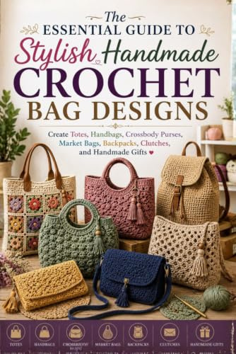 The Essential Guide to Stylish Handmade Crochet Bag Designs.: Create Totes, Handbags, Crossbody Purses, Market Bags, Backpacks, Clutches, and Handmade Gifts