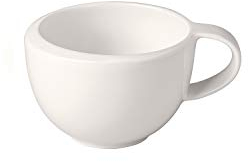 Villeroy & Boch - Taza de moca/expreso NewMoon, Elegante taza con asa para expreso y moca, porcelana premium, apta para lavavajillas, blanca, 90 ml