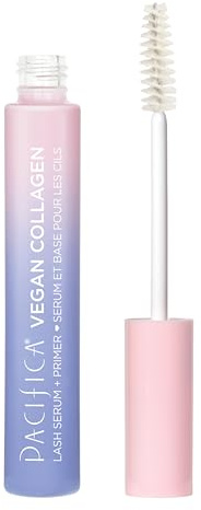 Pacifica Vegan Collagen Eye Lash Serum & Clear Mascara Primer – Conditioning Vitamin B & E Formula for Longer, Fuller Lashes, Eyelash Makeup Cruelty-Free Clean Ophthalmologist Tested