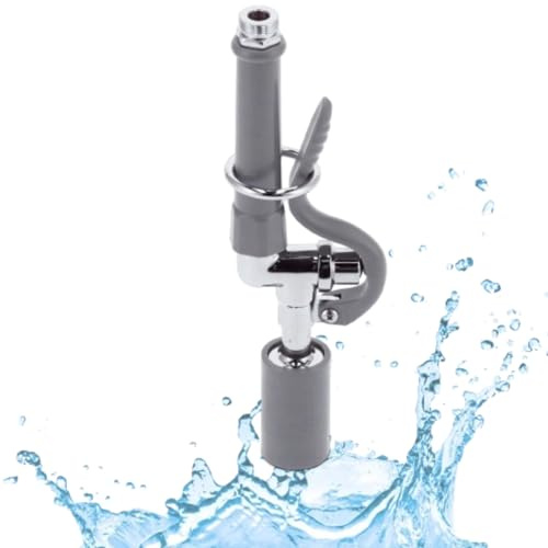 Rosvola Commercial Sink Sprayer, High Pressure Kitchen Sink Sprayer Replacement, Pre Rinse Dish Faucet, Sink Sprayer with Hand Grip Assembly Sink Faucet