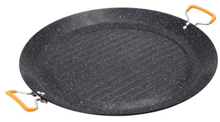 Sharplace Sartén para Parrilla de Barbacoa, Utensilios de Cocina, Sartén Teppanyaki Redonda para Restaurante, Barbacoa, Picnic