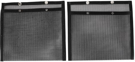 FLEXMAN 2St BBQ Mesh Grillpåsar, Återanvändbara Glasfiber Mesh Grillpåsar, Mesh Design Värmebeständig Köttpåse för Grillfest, Picknick, Campingresa