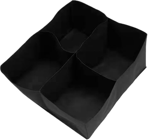 AZIDWERYQ Grow Borse, Letto da Giardino Rialzato in Tessuto Rettangolare, 4 Griglie Fioriera per Patate Fioriera in Tessuto Non Traspirante Borse per Coltivazione per Piante da Orto Fiori Letto da Gi