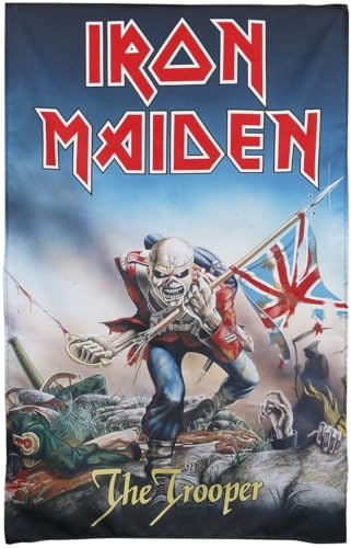 Iron Maiden The Trooper Unisex Bandera Multicolor 100% poliéster